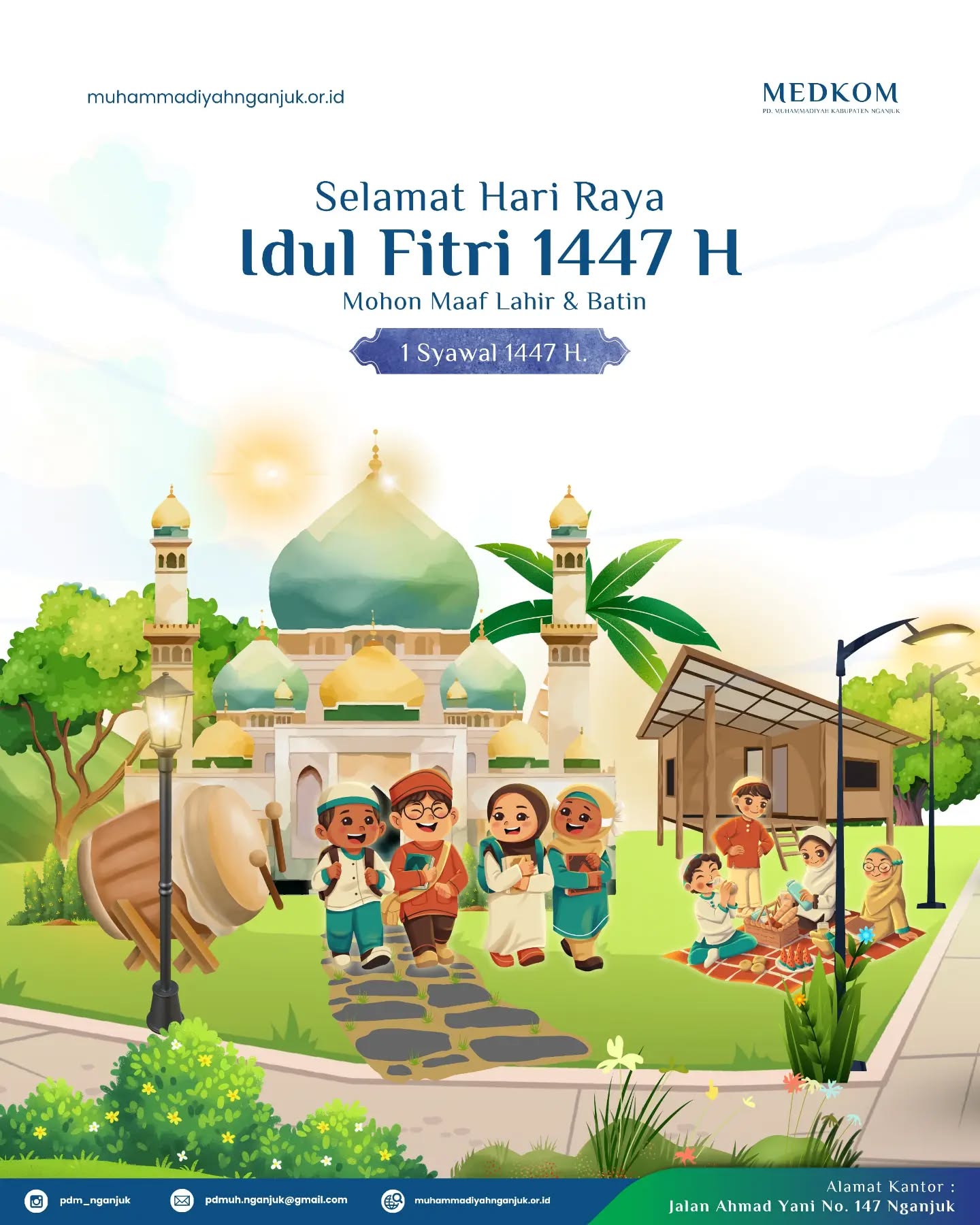 Selamat Hari Raya Idul Fitri 1447 H. Mohon Lahir & Batin. 

#muhammadiyah #lensamu #muhammadiyahnganjuk #nganjuk