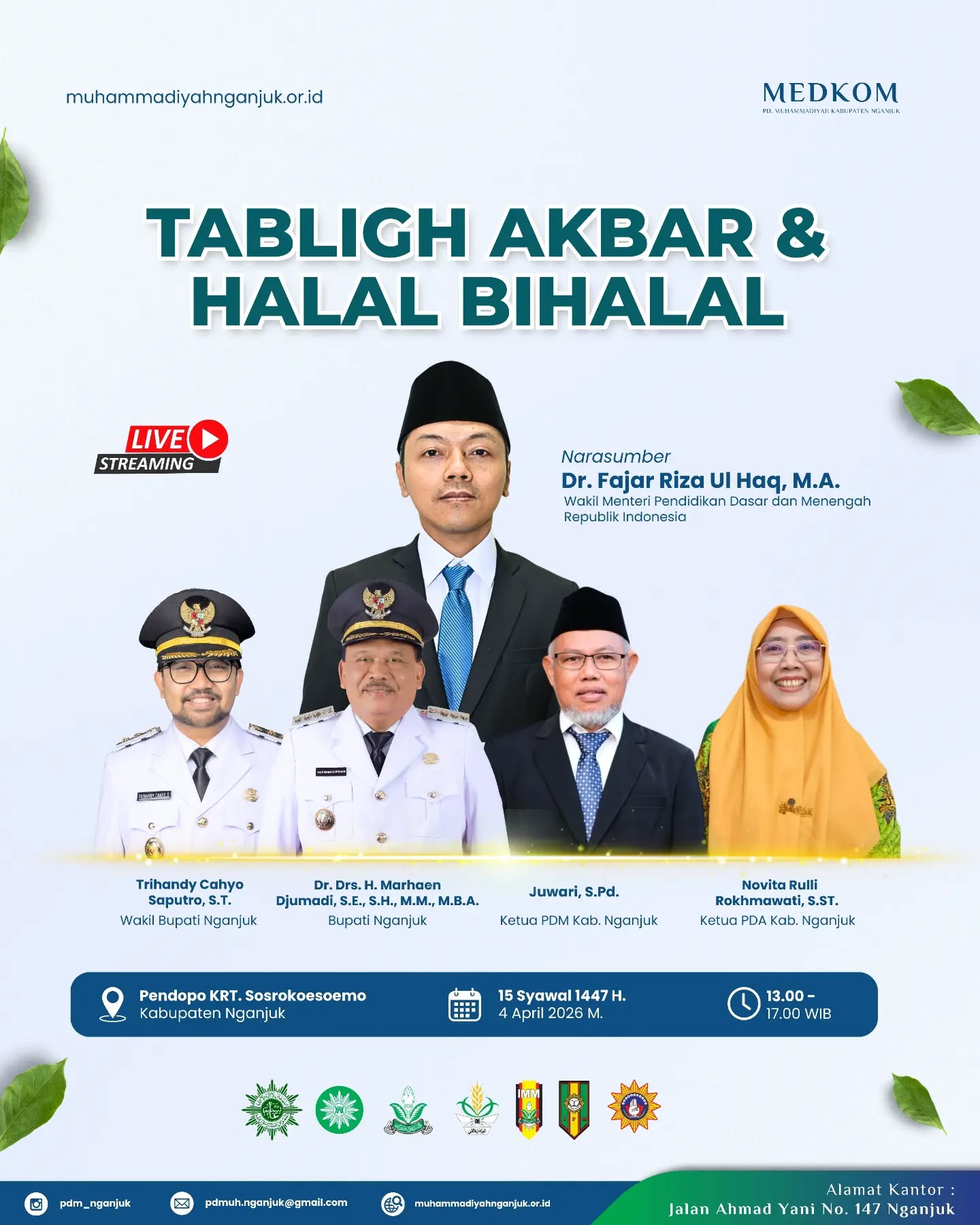 Tabligh Akbar dan Halal Bihalal.

#muhammadiyah #kementeriandikdasmen #lensamu #muhammadiyahnganjuk