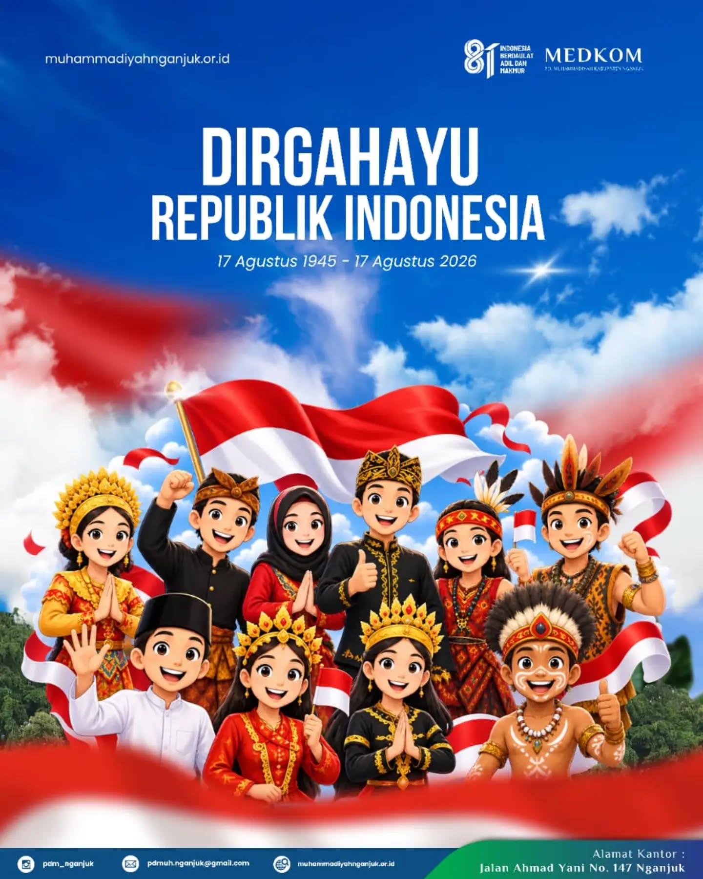 Dirgahayu Republik Indonesia Ke-81 Tahun. 17 Agustus 1945 - 17 Agustus 2026.

#indonesia #muhammadiyah #nganjuk